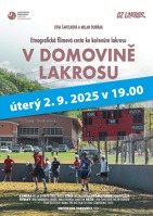 Pozvánka na promítání filmu V domovině lakrosu
