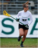 Kristyna v dresu č. 21 ve svém univerzitním týmu Stevenson University Kristyna v dresu č. 21 ve svém univerzitním týmu Stevenson University