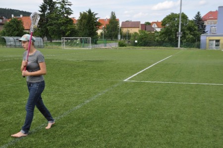 Lakrosové odpoledne pro nejmladší lakrosačky, foto Veronika Brychcínová