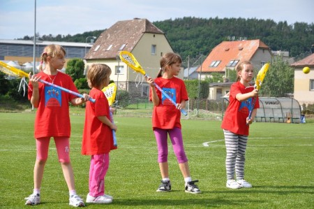 Lakrosové odpoledne pro nejmladší lakrosačky, foto Veronika Brychcínová
