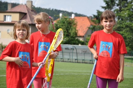 Lakrosové odpoledne pro nejmladší lakrosačky, foto Veronika Brychcínová