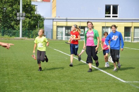 Lakrosové odpoledne pro nejmladší lakrosačky, foto Veronika Brychcínová